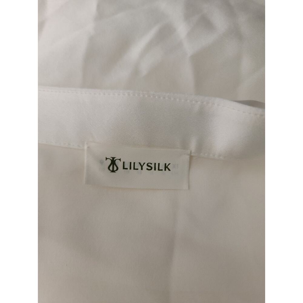 Lilysilk Slip Silk Maxi Skirt Size 6 Pockets Pearl Zip Office Capsule Minimal - Picture 8 of 11